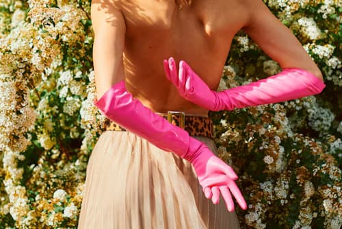 Barbiepink guantes